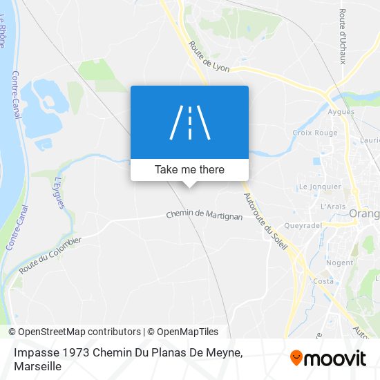 Impasse 1973 Chemin Du Planas De Meyne map