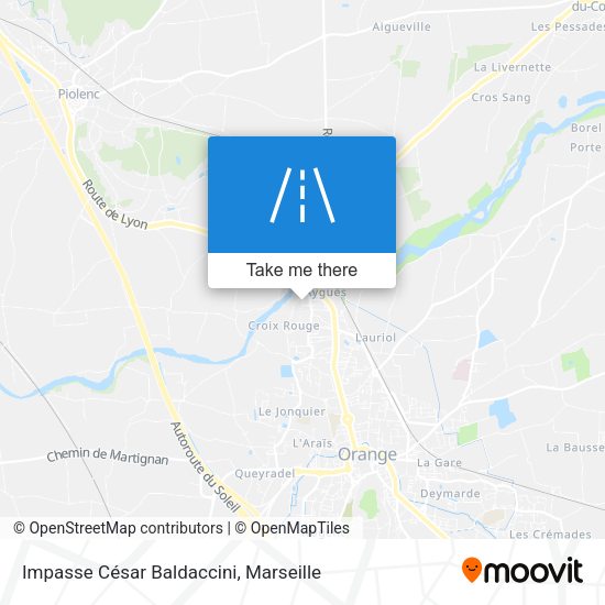 Impasse César Baldaccini map