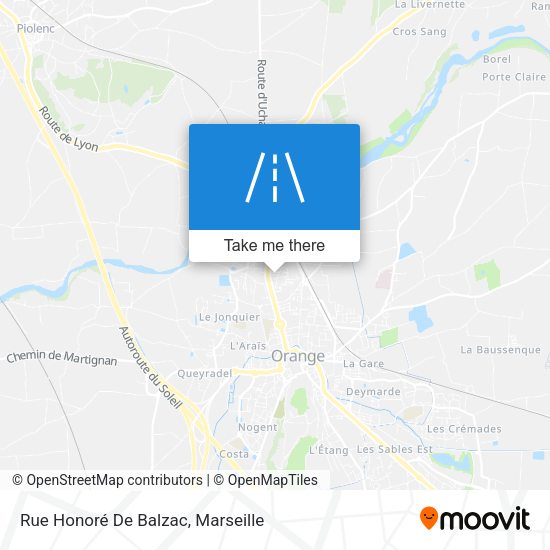 Rue Honoré De Balzac map