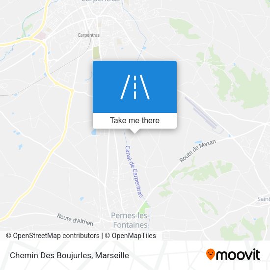 Chemin Des Boujurles map