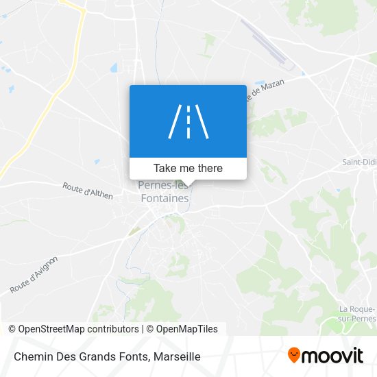 Chemin Des Grands Fonts map