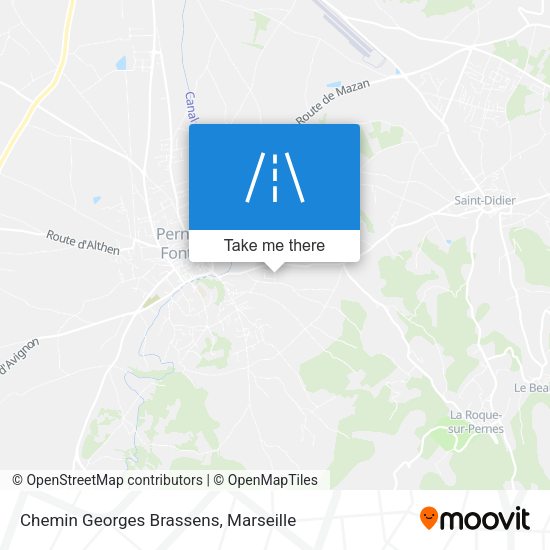 Chemin Georges Brassens map