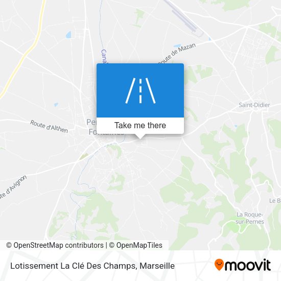 Lotissement La Clé Des Champs map