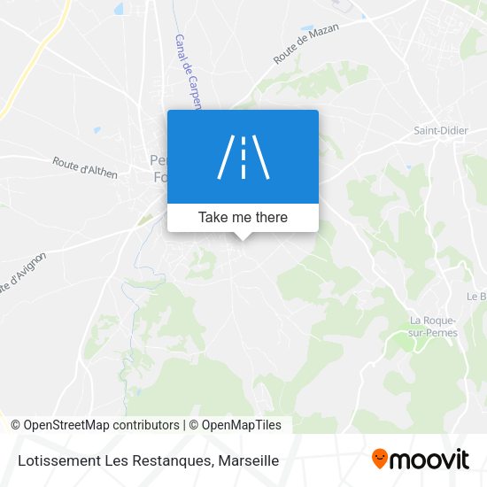 Lotissement Les Restanques map