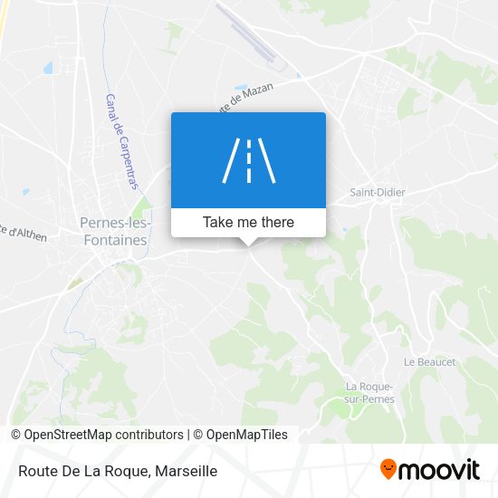Route De La Roque map
