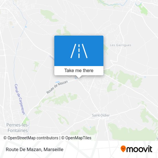 Route De Mazan map