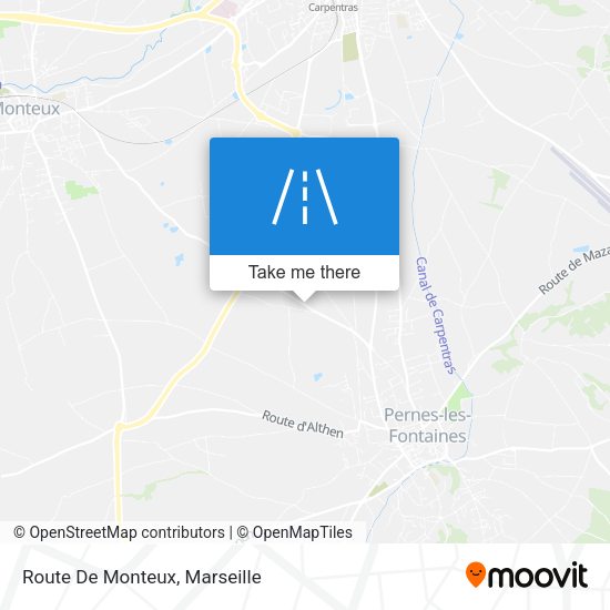 Route De Monteux map