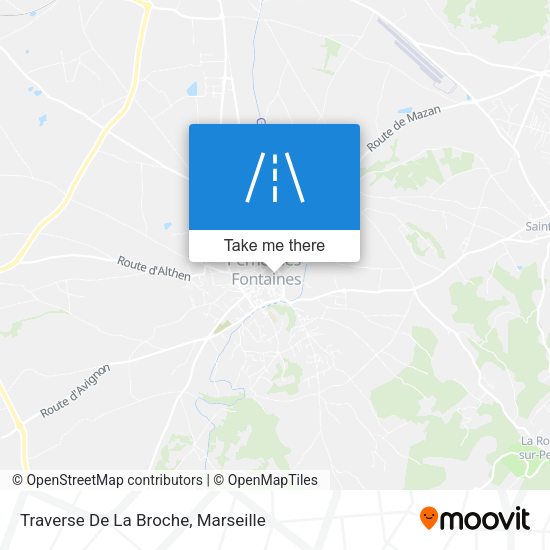Traverse De La Broche map