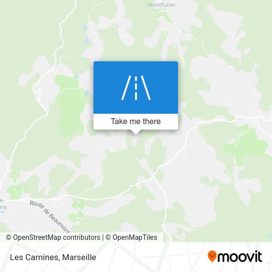 Les Carnines map