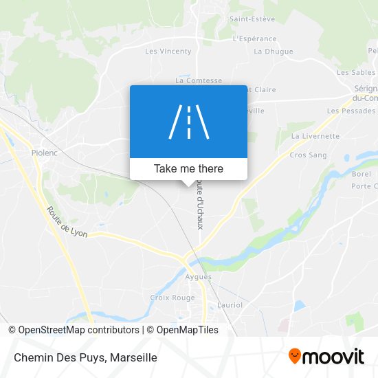 Chemin Des Puys map