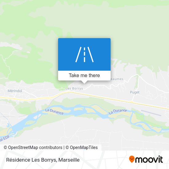 Résidence Les Borrys map