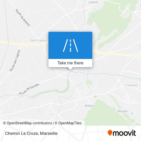 Chemin Le Croze map