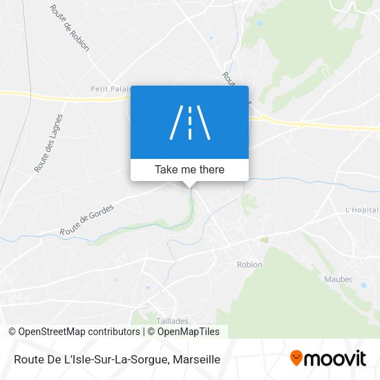 Route De L'Isle-Sur-La-Sorgue map