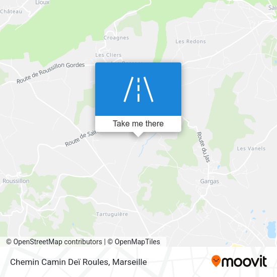 Chemin Camin Deï Roules map