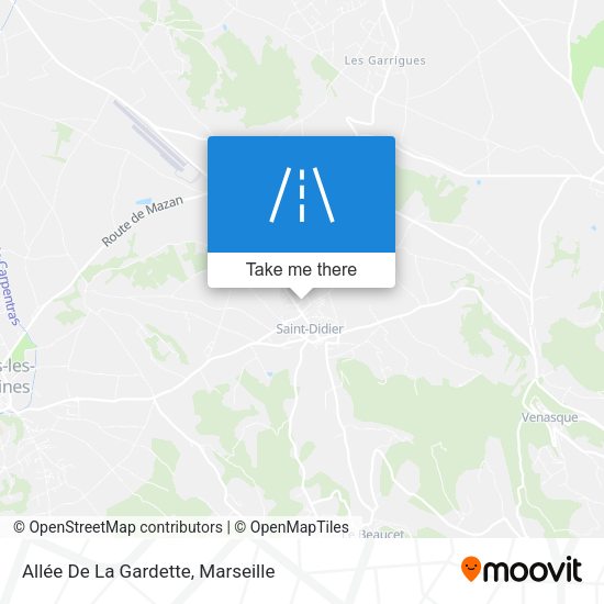 Allée De La Gardette map