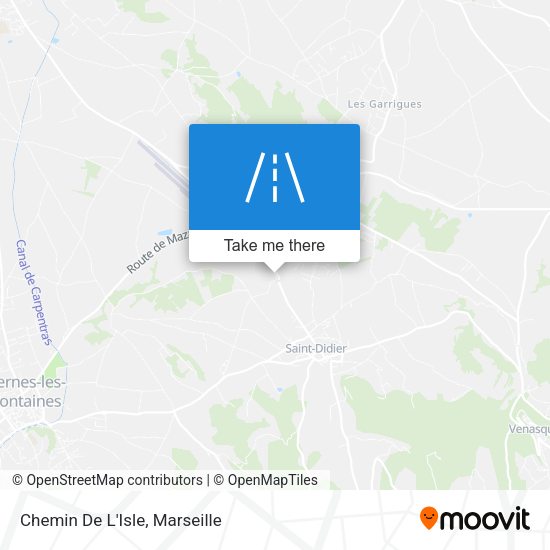 Chemin De L'Isle map