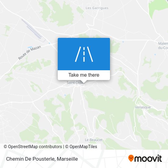 Chemin De Pousterle map