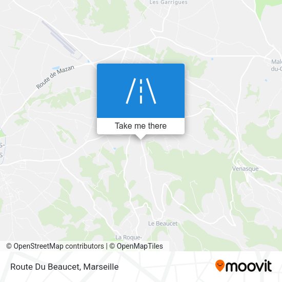 Route Du Beaucet map