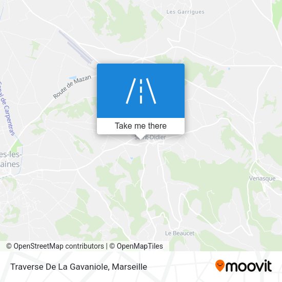 Traverse De La Gavaniole map