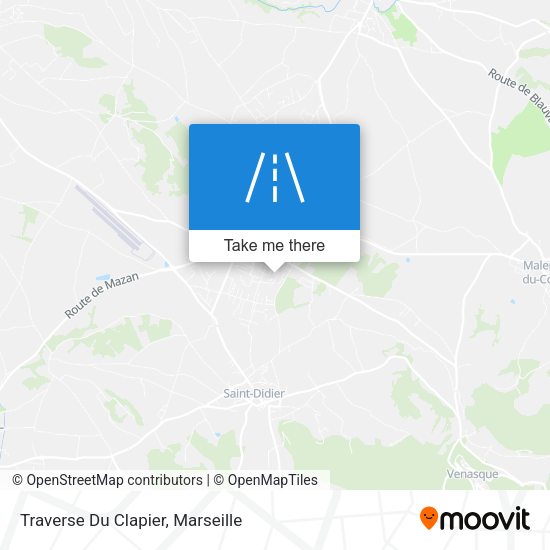 Traverse Du Clapier map