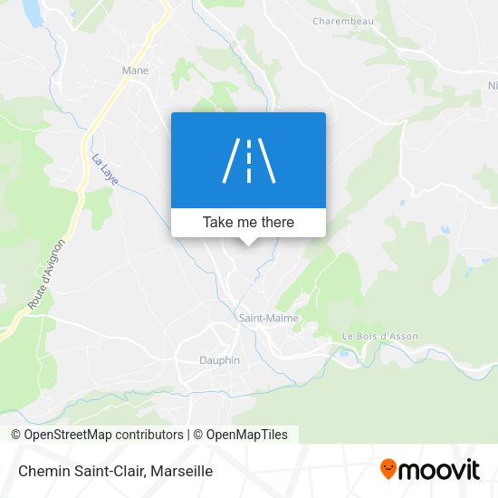 Chemin Saint-Clair map