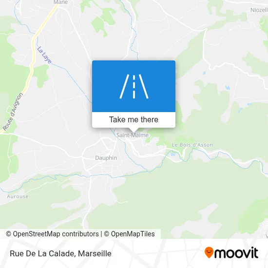 Rue De La Calade map