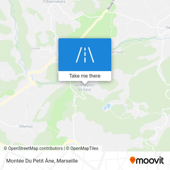 Montée Du Petit Âne map