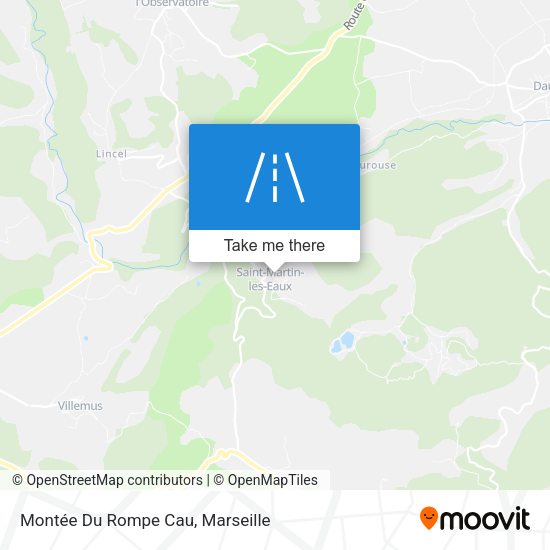 Montée Du Rompe Cau map