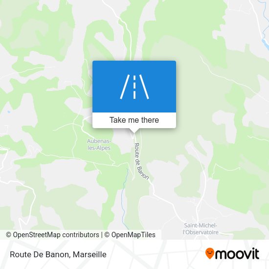 Route De Banon map