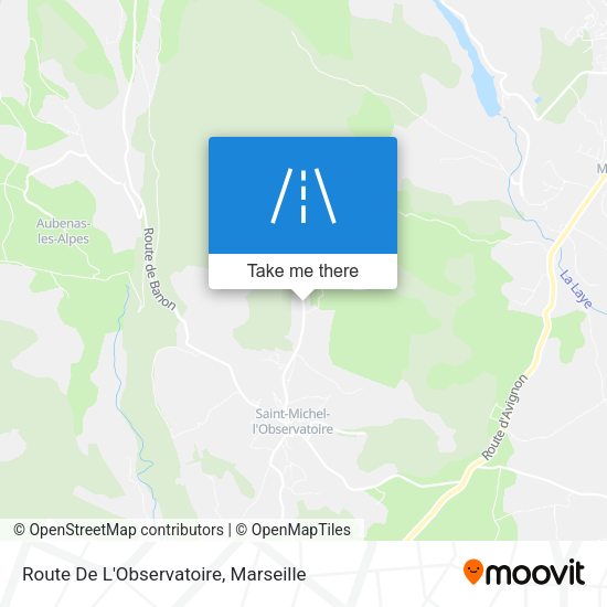 Route De L'Observatoire map