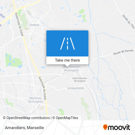 Amandiers map