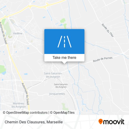 Chemin Des Clausures map