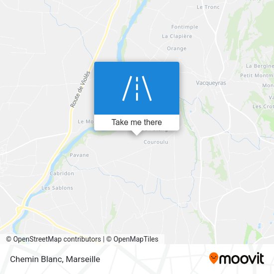 Chemin Blanc map