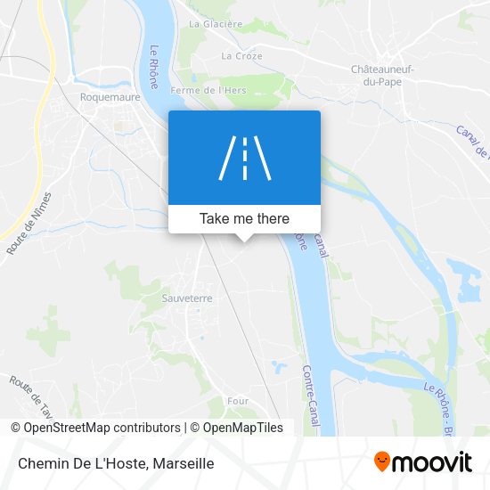 Chemin De L'Hoste map