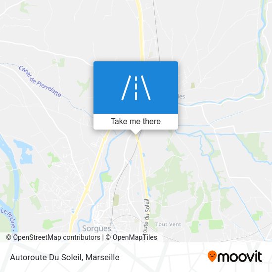 Autoroute Du Soleil map
