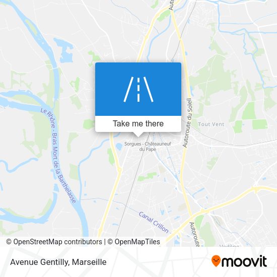 Avenue Gentilly map