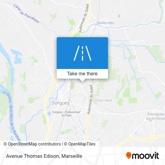 Avenue Thomas Edison map