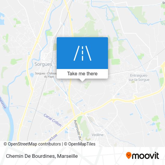Chemin De Bourdines map
