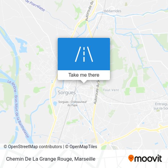 Chemin De La Grange Rouge map