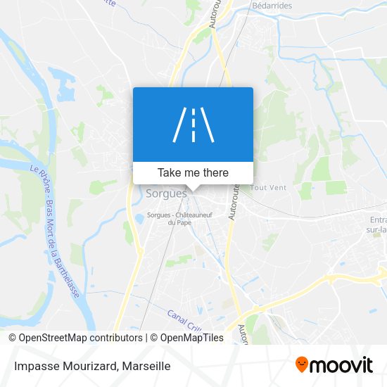 Impasse Mourizard map