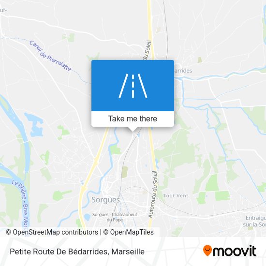 Petite Route De Bédarrides map