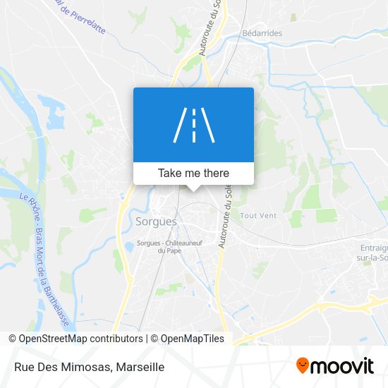 Rue Des Mimosas map