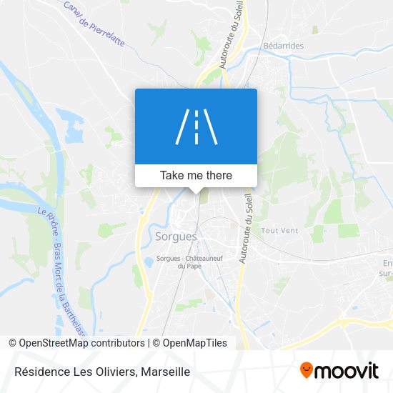 Résidence Les Oliviers map