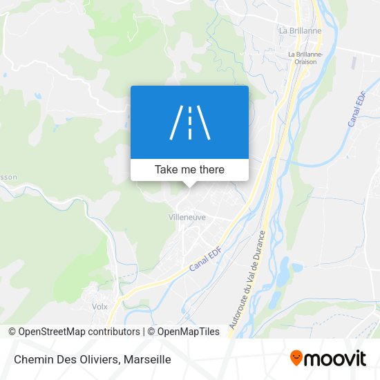 Chemin Des Oliviers map