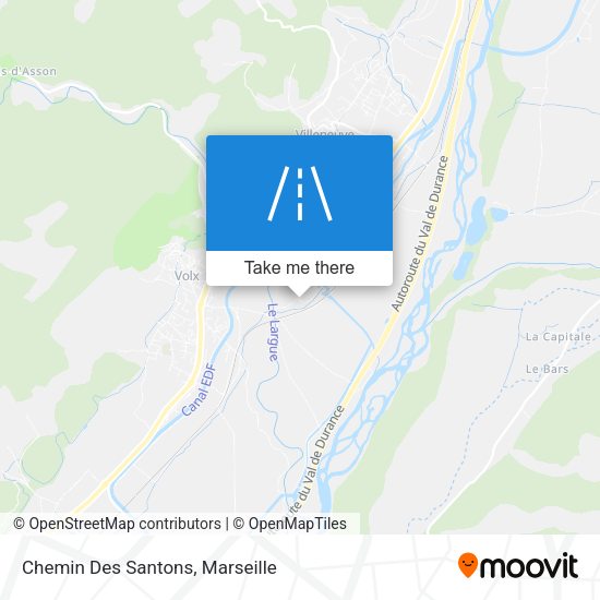 Chemin Des Santons map