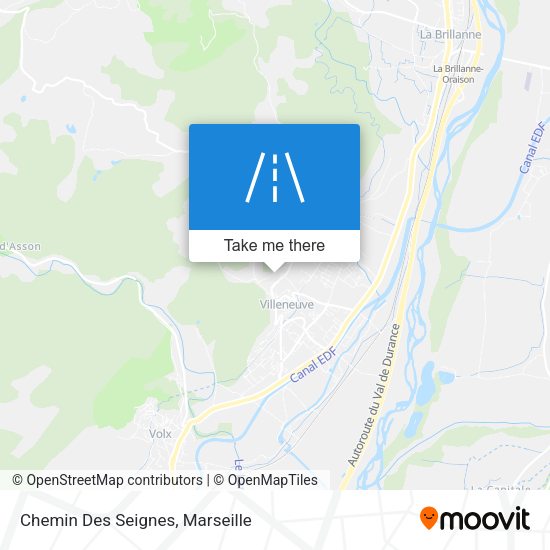 Chemin Des Seignes map