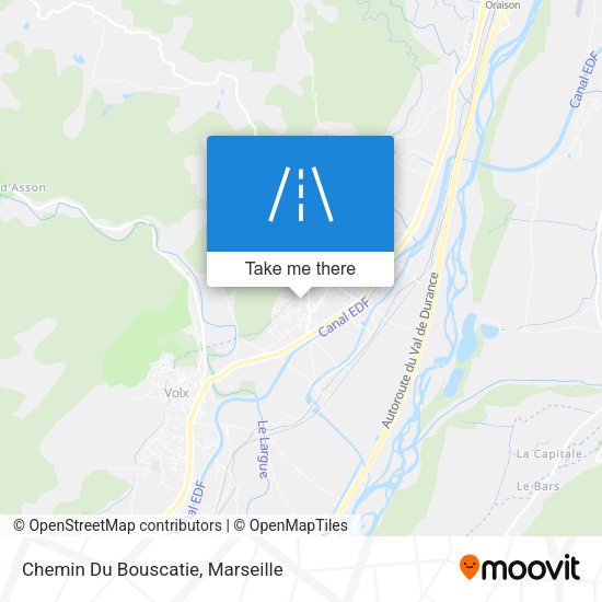 Chemin Du Bouscatie map
