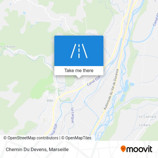 Chemin Du Devens map