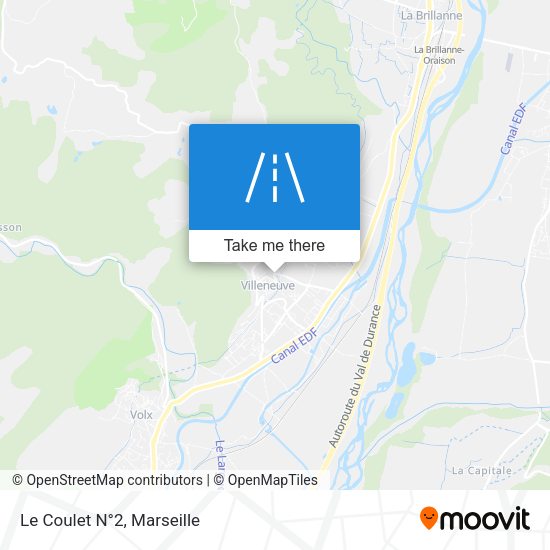 Le Coulet N°2 map