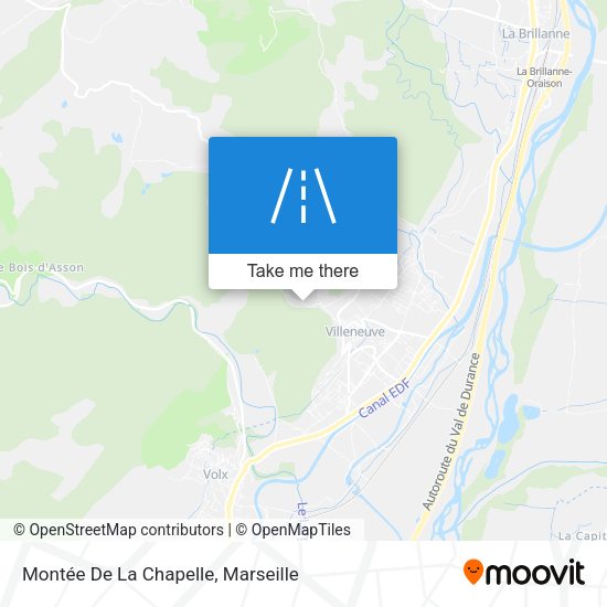 Montée De La Chapelle map